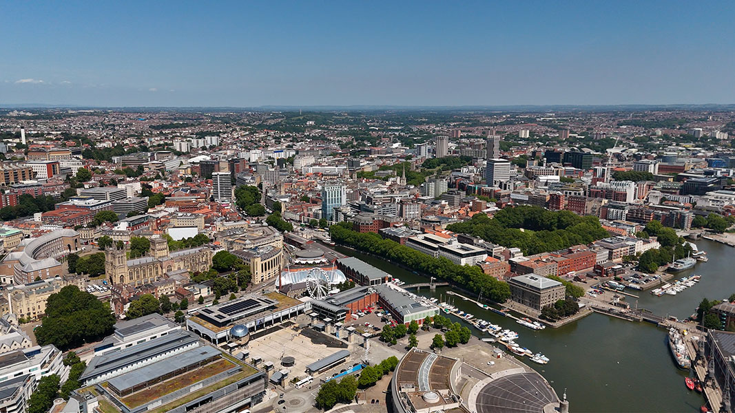 Bristol Harbour - a highlight of many Bristol walking tours